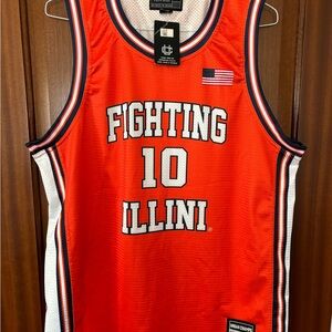 NWT Urban Champs Luke Goode Illini UIUC Illinois #10 Basketball Jersey Mens XL